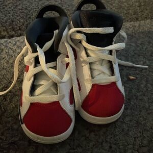 Jordan Carmine 6's Toddler Size 6c